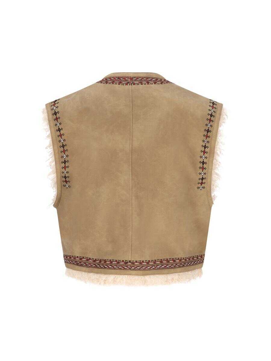 Geci Isabel Marant Isabel Marant toile Jackets Beige Femei (BM 18956241) 2