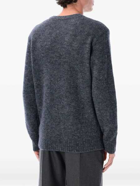 Pulovere A.P.C. A.P.C. Lucas Alpaca Blend Crew Neck Sweater Blue Barbati (BM 18956265) 2