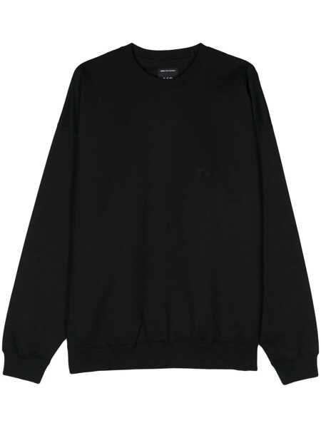 Pulovere Y-3 Y-3 Adidas Brushed Terry Loose-Fit Crewneck Sweatshirt Black Barbati (BM 18956328) 1