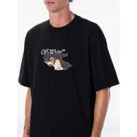 Tricouri Off-White pentru Barbati - Tricouri Off-White Off-White Paint Arrow Cotton T-Shirt Black Barbati (BM 18956370) - B-mall.ro