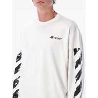 Tricouri Off-White pentru Barbati - Tricouri Off-White Off-White Ink Arrow 90S Cotton Long Sleeve T-Shirt WHITE Barbati (BM 18956373) - B-mall.ro