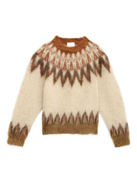 Pulovere Isabel Marant Isabel Marant Nicolas Mohair Blend Sweater With Fair Isle Pattern RUST Barbati (BM 18956436) 1