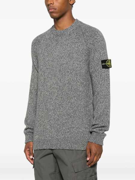 Pulovere Stone Island Stone Island Moulin Wool Raglan Sweater Grey Barbati (BM 18956448) 3