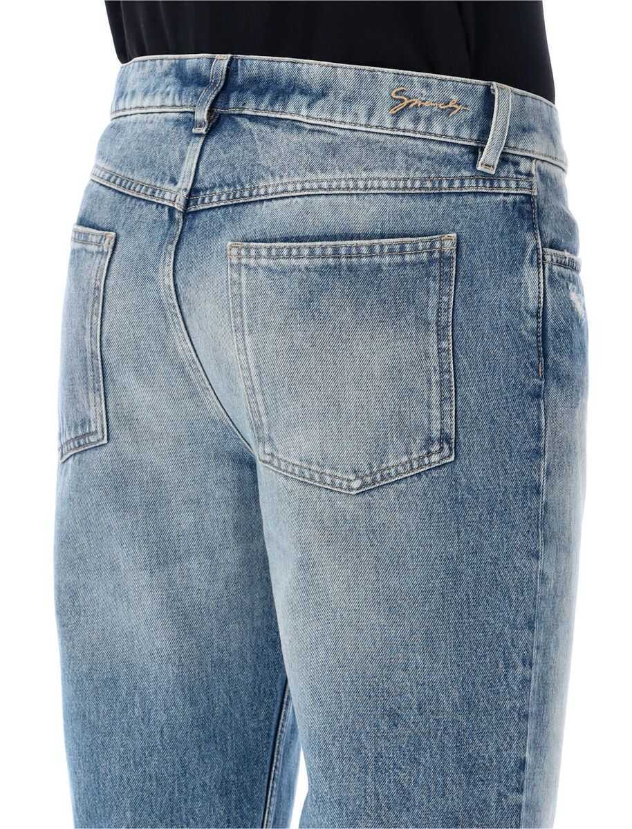 Blugi Givenchy Givenchy Strongly Wash Slim Denim OCEAN BLUE Barbati (BM 18956604) 3