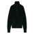 LEMAIRE Lemaire Half Zip Sweater In Ribbed Virgin Wool Black
