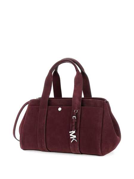 Genti de umar Michael Kors Bordeaux Shoulder Bag With Metallic Pendant In Suede Woman Red Femei (BM 18956988) 3