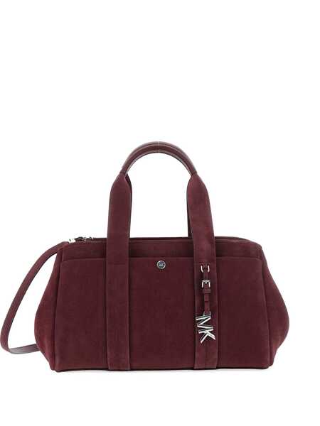 Genti de umar Michael Kors Bordeaux Shoulder Bag With Metallic Pendant In Suede Woman Red Femei (BM 18956988) 1