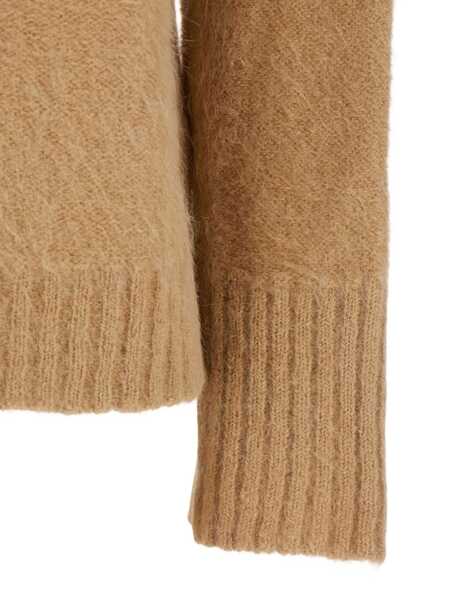 Pulovere ANTONELLI Adriano Beige Sweater With Brushed-Effect In Wool Blend Woman Beige Femei (BM 18957660) 3