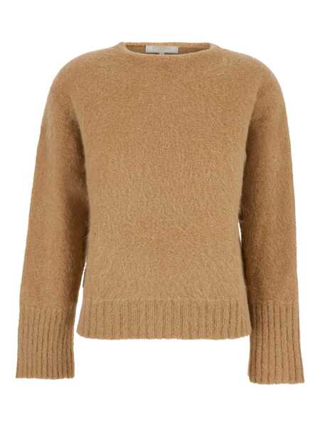 Pulovere ANTONELLI Adriano Beige Sweater With Brushed-Effect In Wool Blend Woman Beige Femei (BM 18957660) 1