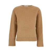 Pulovere 'Adriano' Beige Sweater With Brushed-Effect In Wool Blend Woman Femei