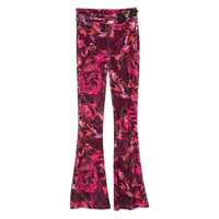 Pantaloni casual Versace Jeans Couture Print Velvet Flare Pants Femei