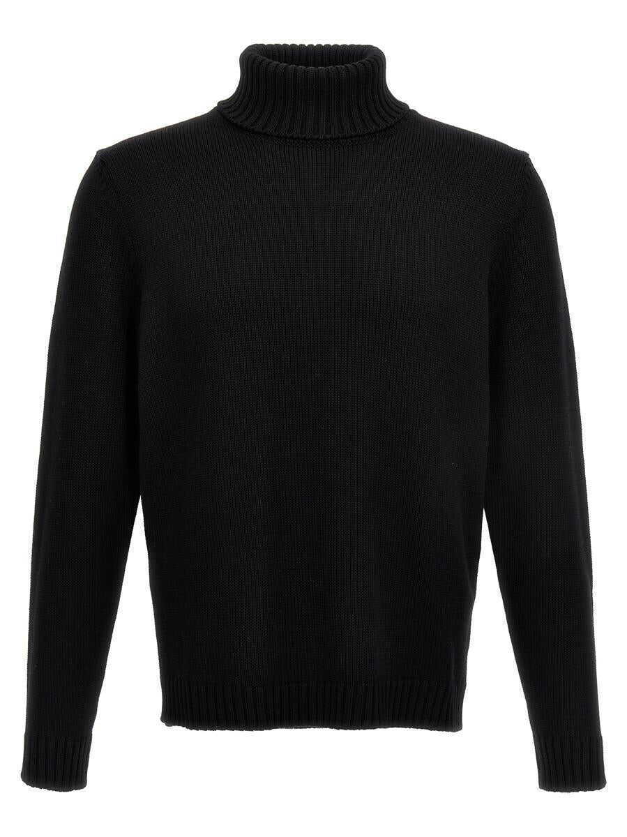 Pulovere Zanone Zanone Turtle-Neck Sweater Black Barbati (BM 18958761) 1