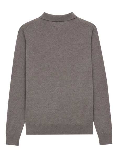 Tricouri Polo Saint Laurent Saint Laurent Polo GREY Barbati (BM 18959244) 2