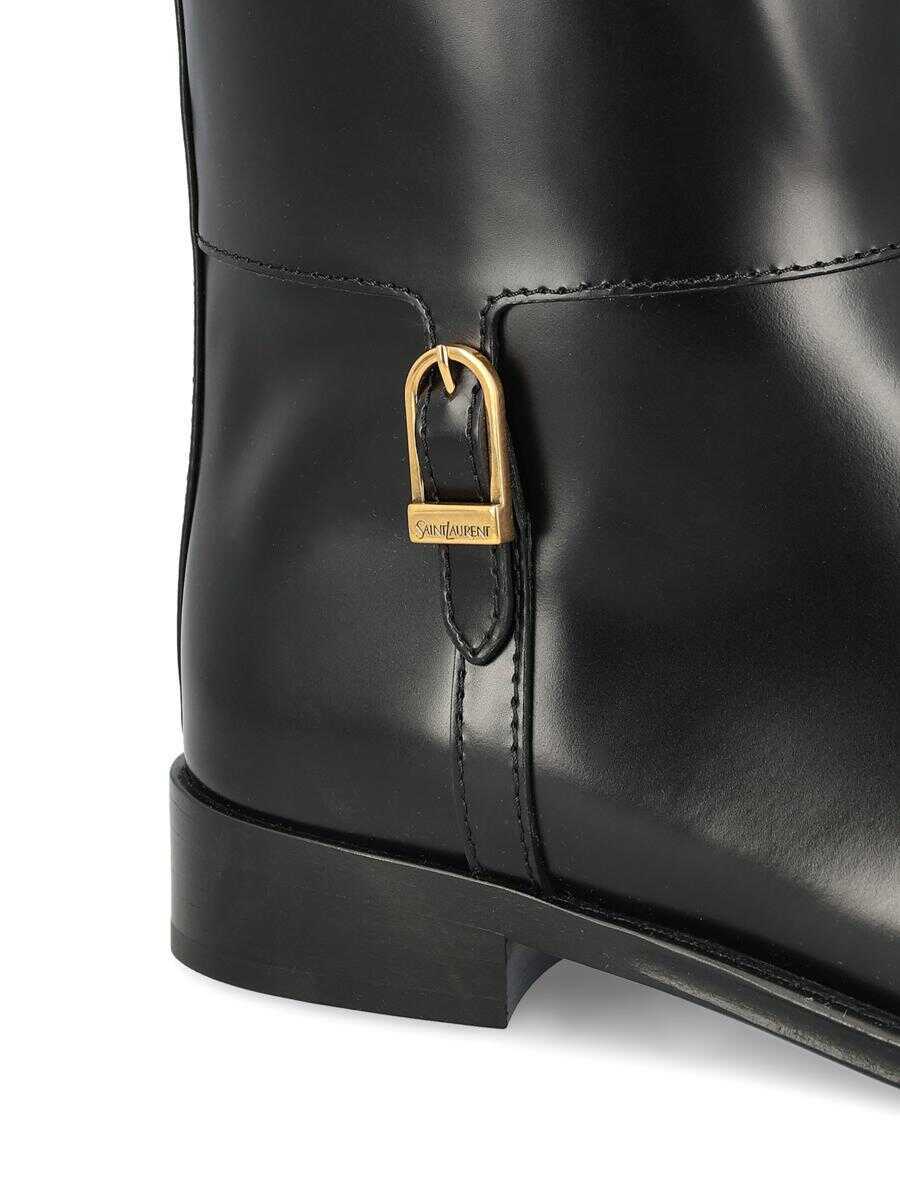 Bocanci Saint Laurent Saint Laurent Boots Black Femei (BM 18959313) 4