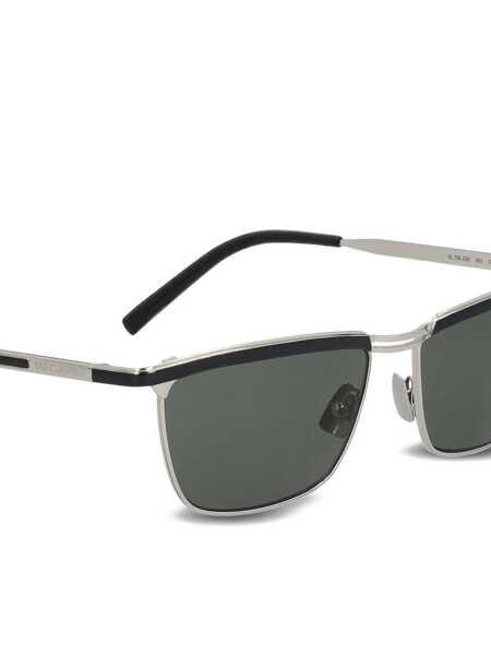 Ochelari de soare Saint Laurent Saint Laurent Glasses SILV SILV GREY Barbati (BM 18959682) 4