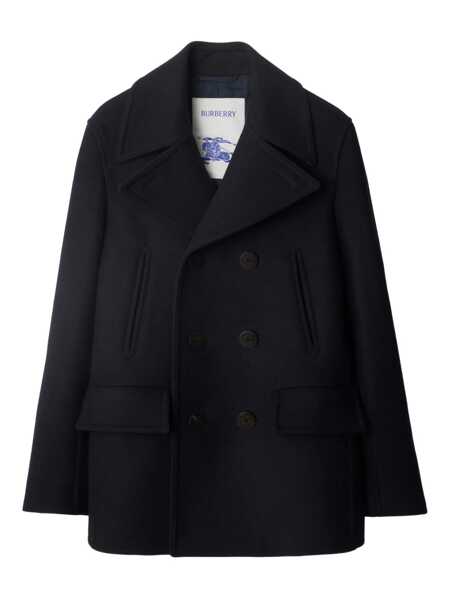 Paltoane Burberry Peacoat In Wool BLUE Barbati (BM 18959712) 1