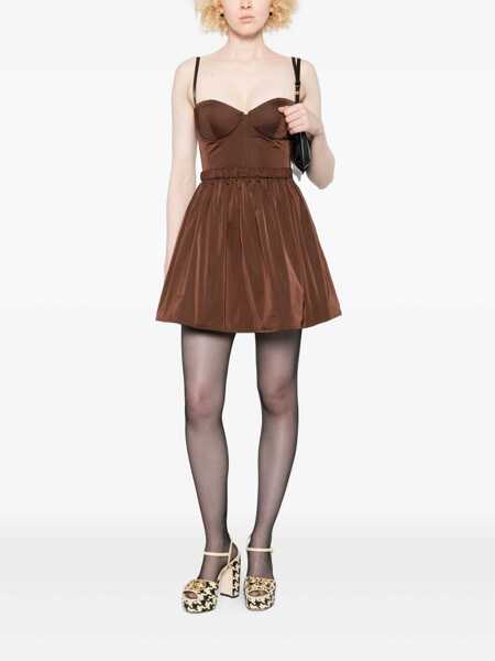 Rochii Elisabetta Franchi Elisabetta Franchi Short Brown Corset Dress BROWN Femei (BM 18960087) 2