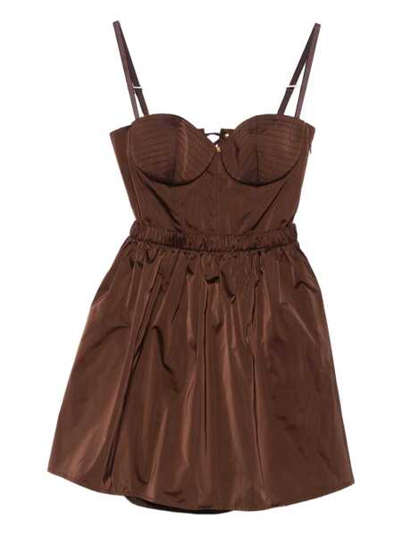Rochii Elisabetta Franchi Elisabetta Franchi Short Brown Corset Dress BROWN Femei (BM 18960087) 1