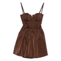 Rochii Elisabetta Franchi Elisabetta Franchi Short Brown Corset Dress