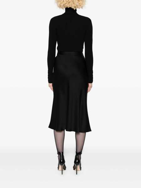 Rochii Elisabetta Franchi Elisabetta Franchi Long-Sleeved Midi Dress Black Femei (BM 18960264) 4