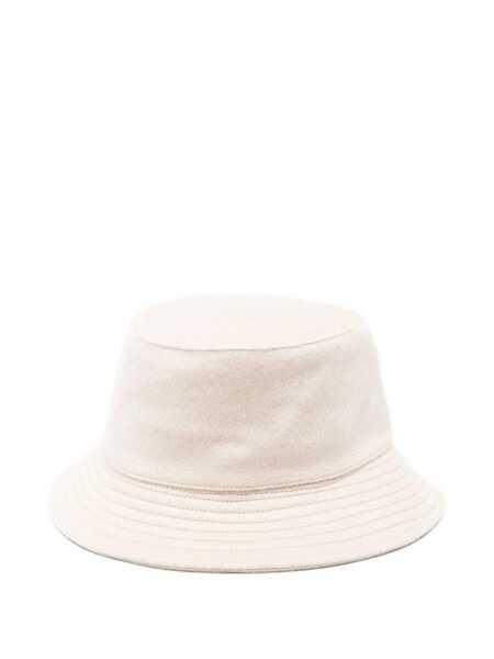 Sepci JACQUEMUS Le Bob Cachemiro Beige Bucket Hat With Logo Lettering Embroidery On The Front And Ribbed Brim In Wool Man Beige Barbati (BM 18960303) 2