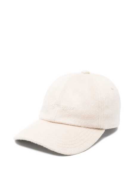 Sepci JACQUEMUS Beige Baseball Cap With Logo Lettering Embroidery On The Front In Wool Man Beige Femei (BM 18960309) 1