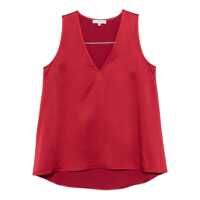 Topuri ANTONELLI Antonelli Red Sleeveless V-Neck Top