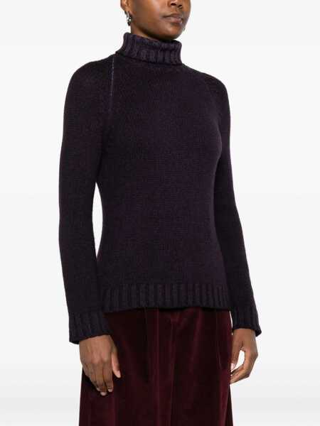 Pulovere BASE Base Wool Turtle-Neck Jumper PURPLE Femei (BM 18960540) 3