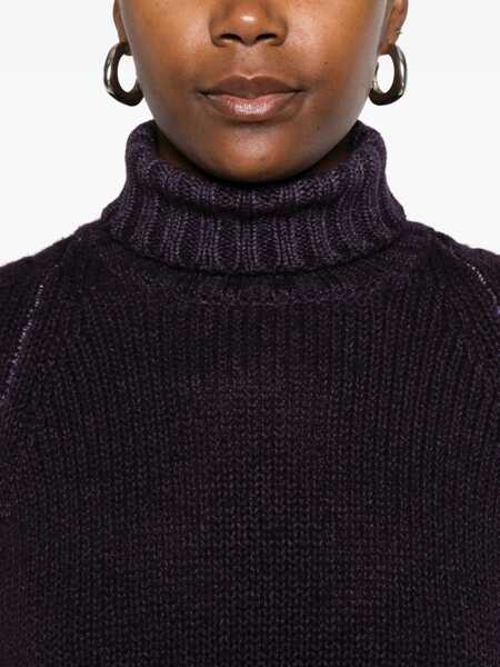 Pulovere BASE Base Wool Turtle-Neck Jumper PURPLE Femei (BM 18960540) 5