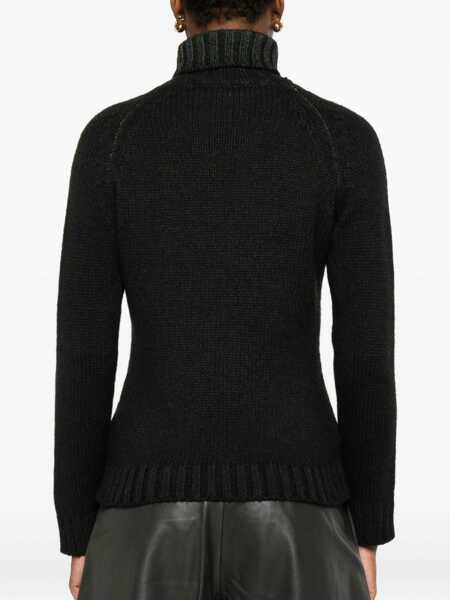 Pulovere BASE Base Wool Turtle-Neck Jumper GREEN Femei (BM 18960564) 4