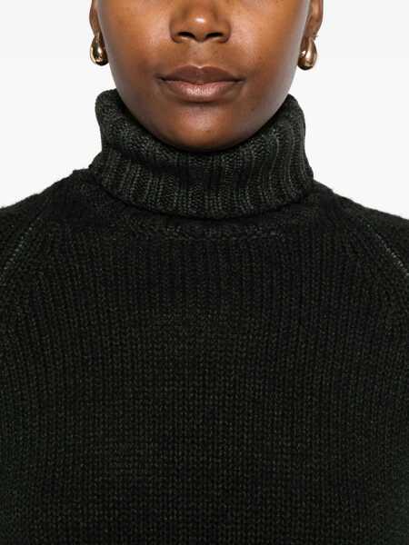 Pulovere BASE Base Wool Turtle-Neck Jumper GREEN Femei (BM 18960564) 5
