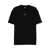 M44 LABEL GROUP Black Crewneck T-Shirt With Logo On The Front And Maxi Logo On The Rear In Cotton Man Black