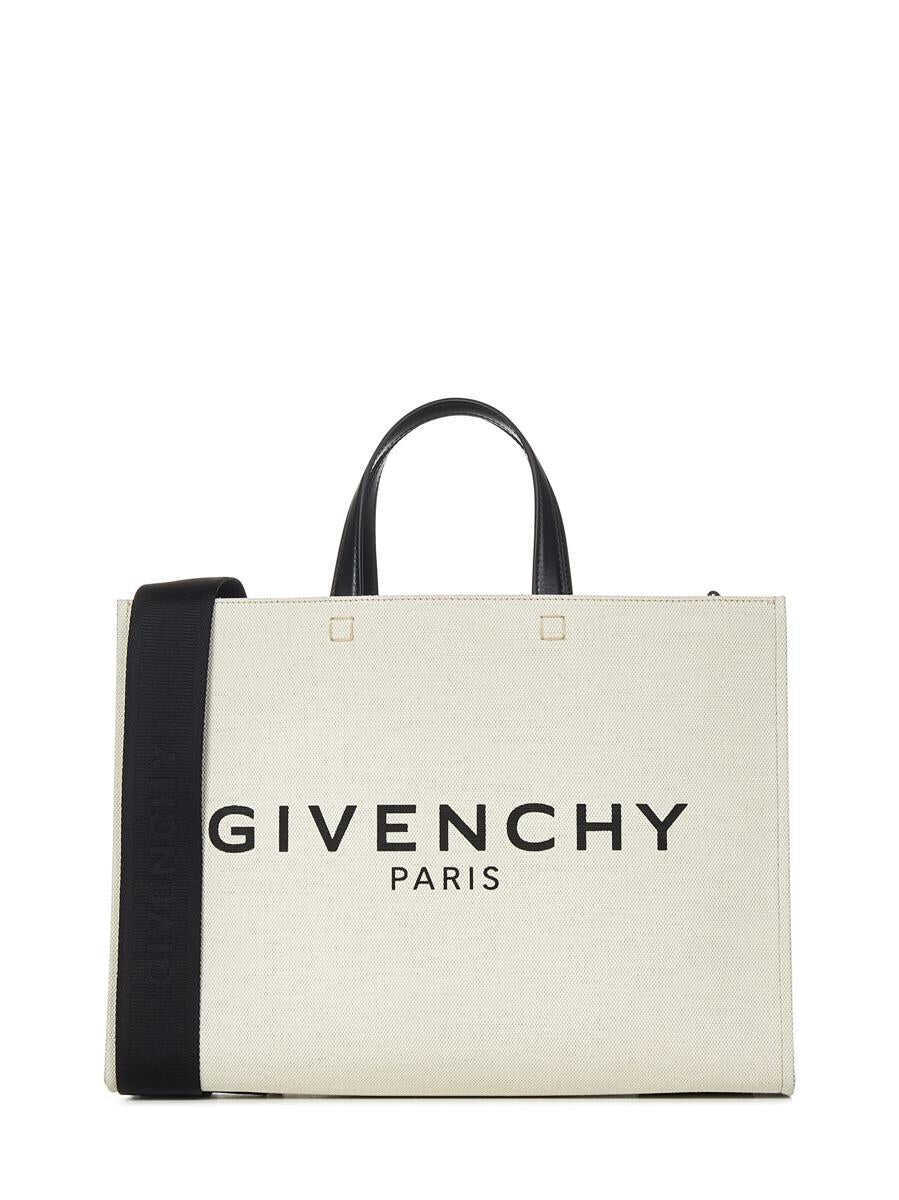 Genti de mana Givenchy Givenchy G Medium Tote Beige Femei (BM 18960663) 1