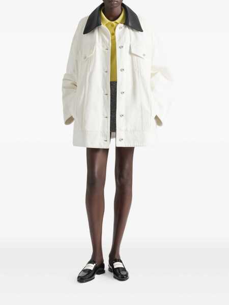 Geci Parka Givenchy Givenchy Denim Parka Clothing WHITE Femei (BM 18960930) 2