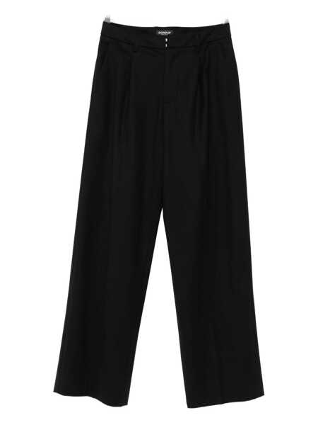 Pantaloni casual Dondup Dondup Black Trousers Featuring Dart Detailing Black Femei (BM 18961575) 1