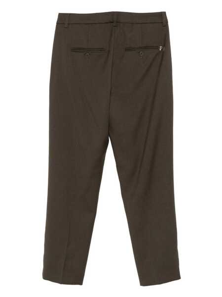 Pantaloni casual Dondup Dondup Brown Trousers In Wool BROWN Femei (BM 18961578) 2