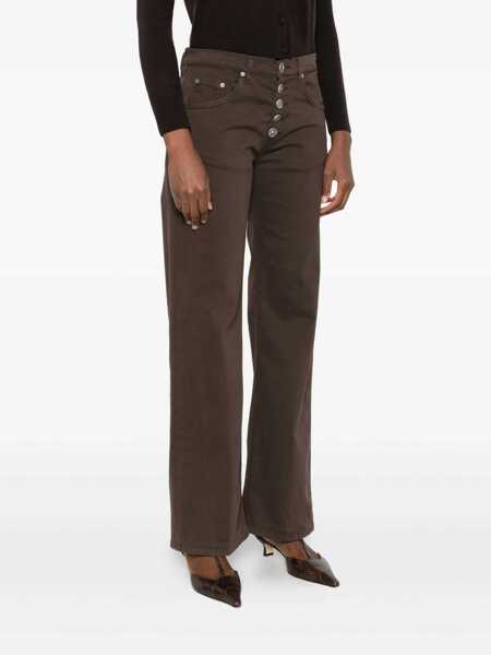Blugi Dondup Dondup Brown Jeans Featuring A Five-Button Fly BROWN Femei (BM 18961581) 3