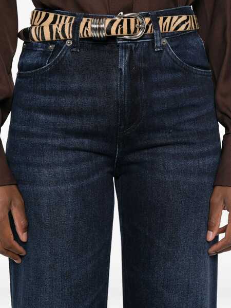Blugi Dondup Dondup Dark Blue High-Waisted Jeans BLUE Femei (BM 18961584) 5