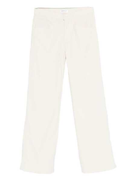 Pantaloni casual Dondup Dondup White Mid-Rise Waist Pants WHITE Femei (BM 18961620) 1
