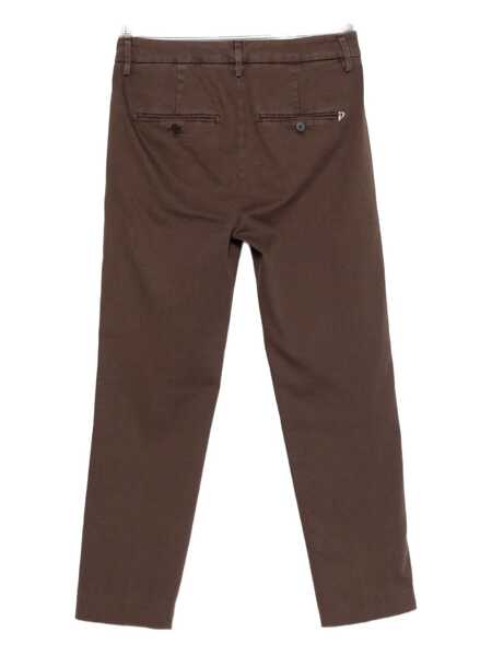 Pantaloni casual Dondup Dondup Brown Cotton Trousers BROWN Femei (BM 18961629) 2
