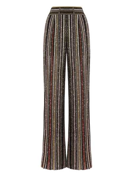 Pantaloni casual MISSONI BEACHWEAR Multicolor Trousers With All-Over Sequins In Fabric Woman MULTICOLOR Femei (BM 18961635) 1