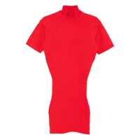 Rochii 'La Robe Maille Castagna' Red Dress With High Ribbed Neck In Wool Woman Femei