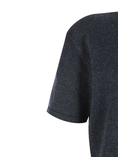 Rochii JACQUEMUS Grey High Neck Dress With Back Application In Wool Woman GREY Femei (BM 18961671) 4