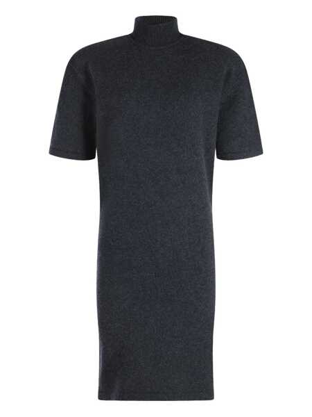 Rochii JACQUEMUS Grey High Neck Dress With Back Application In Wool Woman GREY Femei (BM 18961671) 1