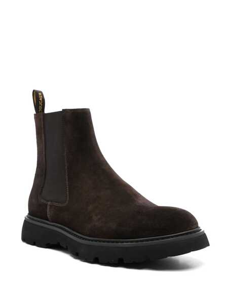 Bocanci Doucals Brown Chelsea Boots In Suede Man BROWN Barbati (BM 18961842) 2