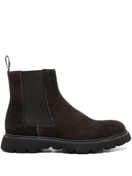 Bocanci Doucals Brown Chelsea Boots In Suede Man BROWN Barbati (BM 18961842) 1