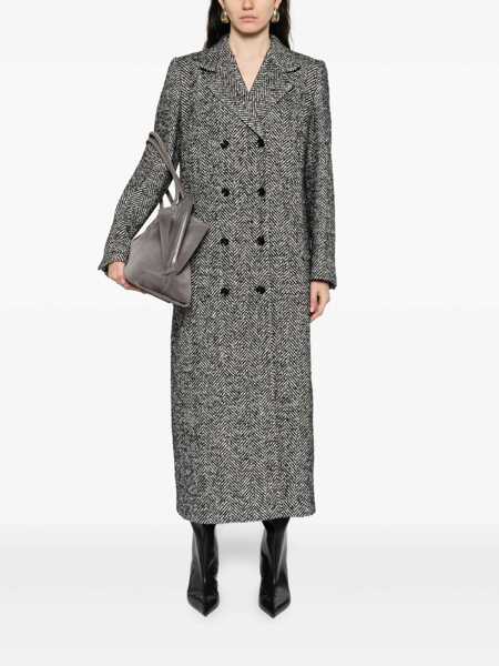 Paltoane Dolce & Gabbana Dolce & Gabbana Wool Double-Breasted Coat GREY Femei (BM 18961944) 2