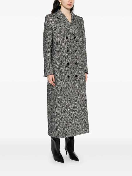 Paltoane Dolce & Gabbana Dolce & Gabbana Wool Double-Breasted Coat GREY Femei (BM 18961944) 3