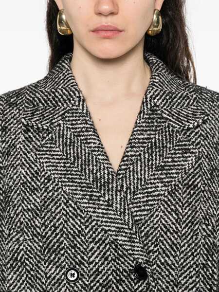 Paltoane Dolce & Gabbana Dolce & Gabbana Wool Double-Breasted Coat GREY Femei (BM 18961944) 5