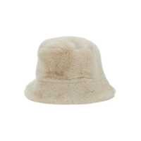 Accesorii 'Amara' White Bucket Hat In Ecofur Woman Femei